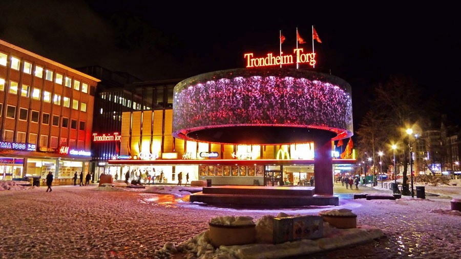Midt i Trondheim sentrum Galleribilde