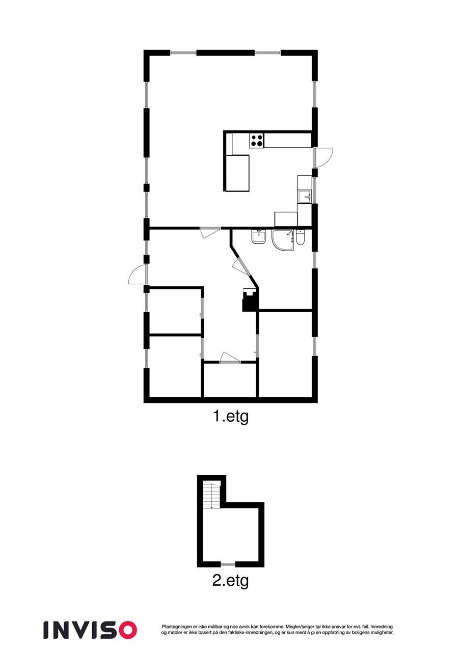 2D planskisse begge plan Galleribilde