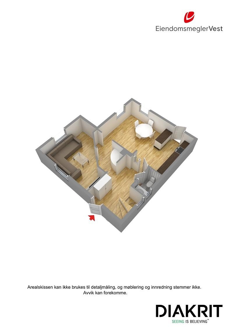 Plantegning 1. etasje Galleribilde