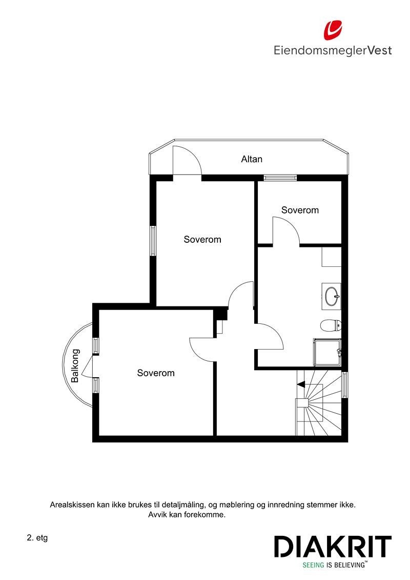 Planskisse 2. etasje Galleribilde