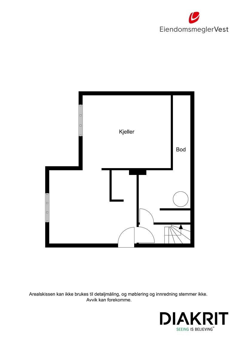 Planskisse Kjeller Galleribilde