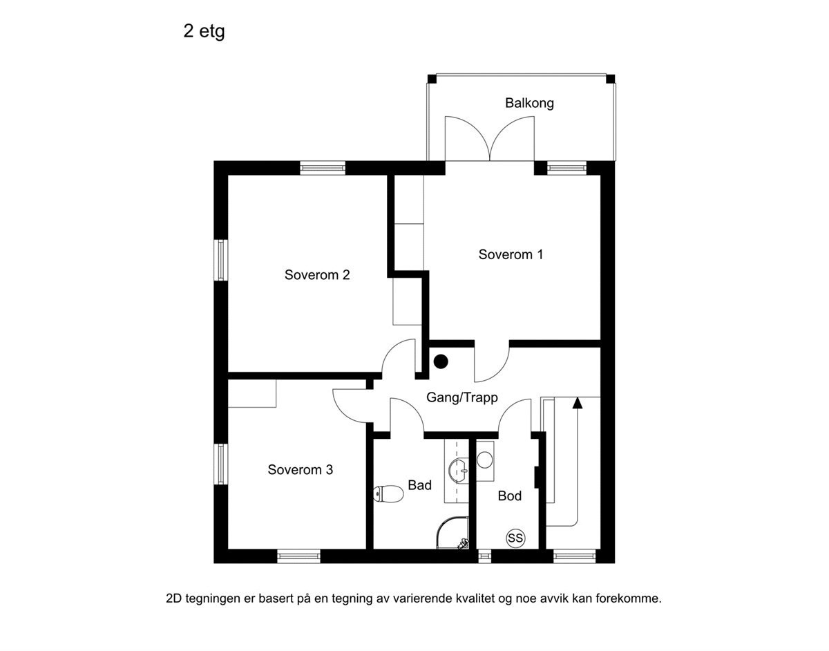 Plantegning 2. etg. Galleribilde