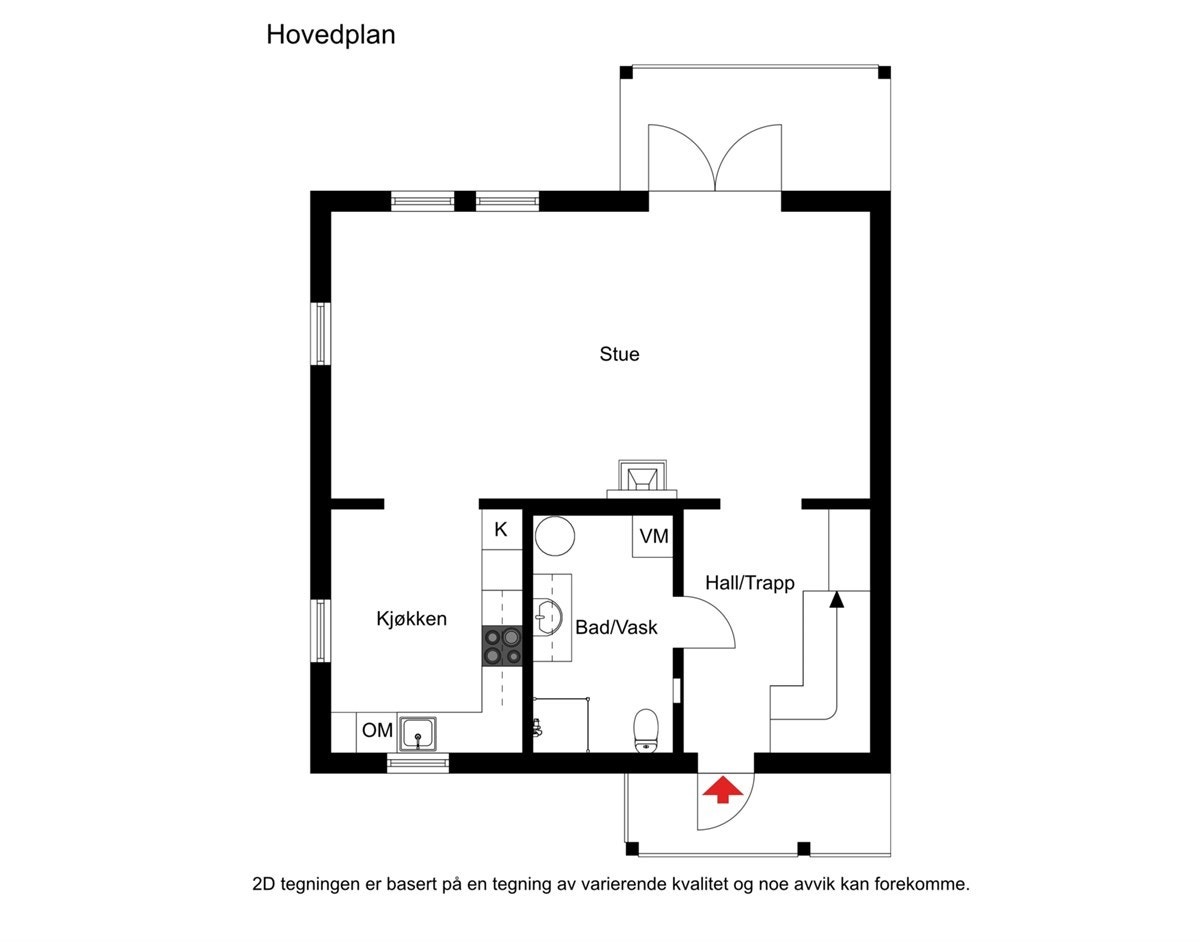 Plantegning 1. etg. Galleribilde