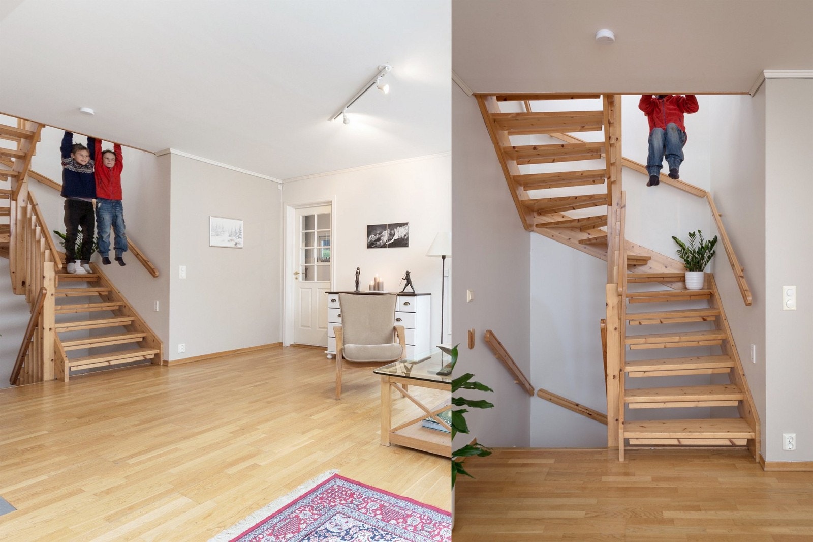 I trappen man kan henge etter armene og løfte seg så mange ganger man klarer og Gjermund klarte 14 ganger på det meste. Galleribilde