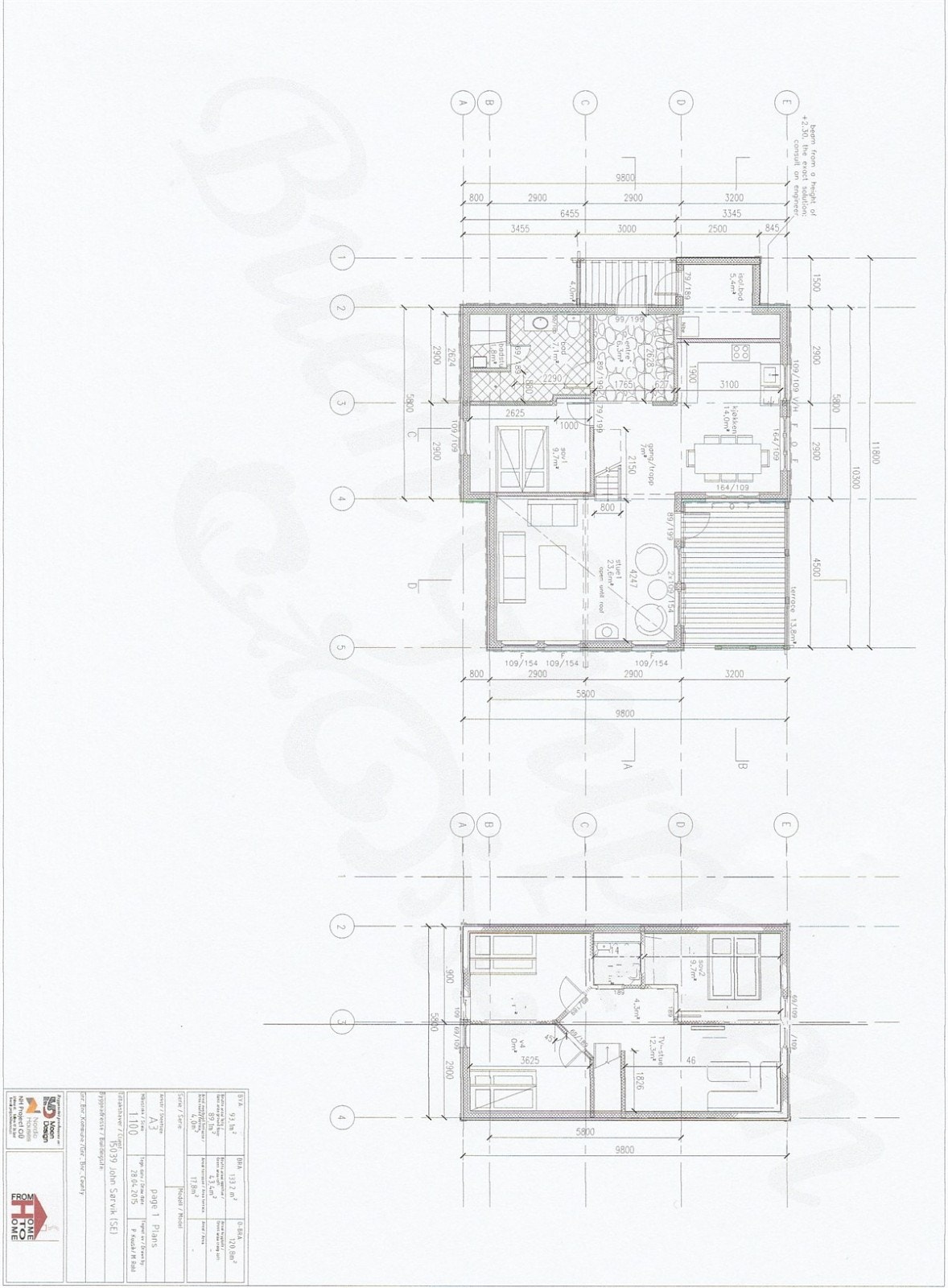 Planskisse Galleribilde