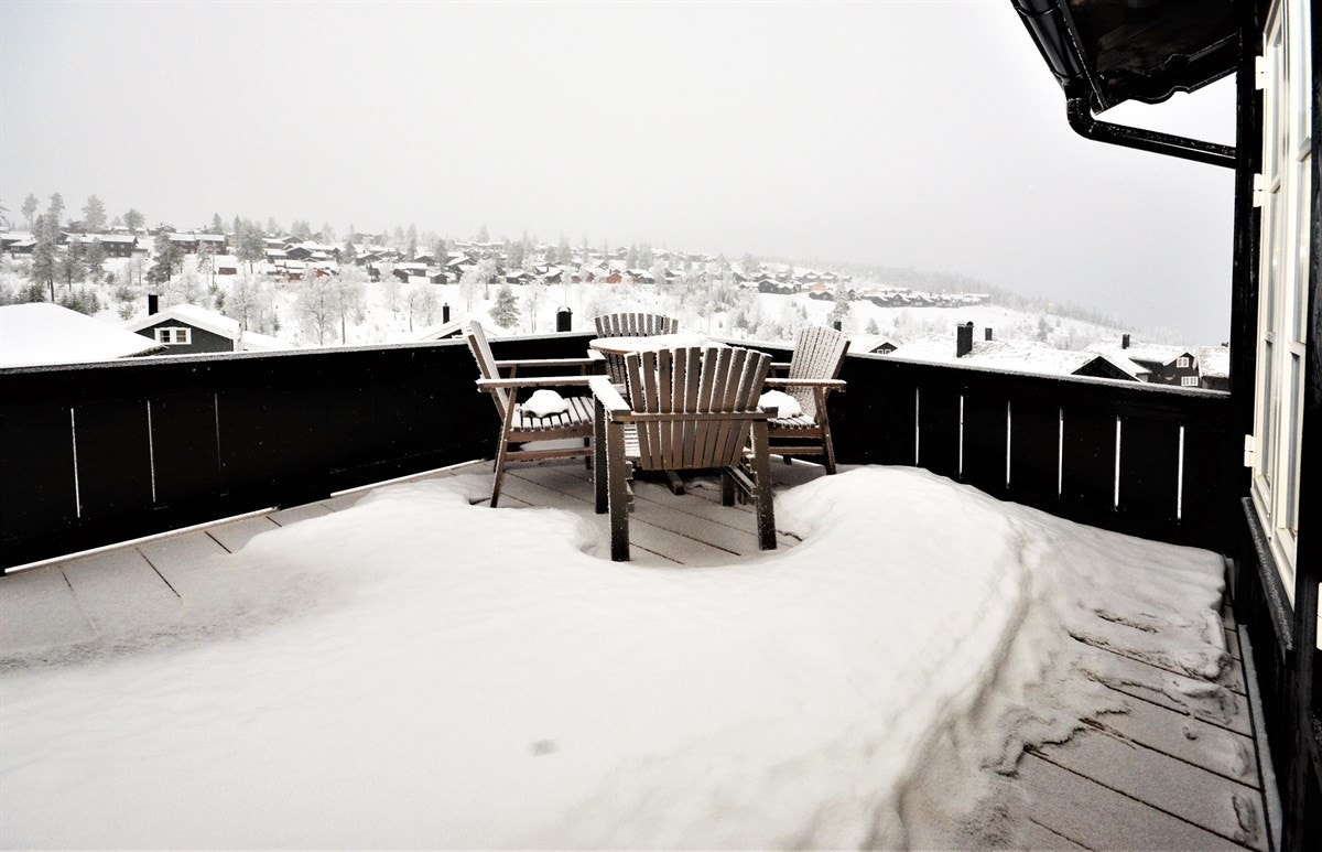 Terrassen har fantastisk utsikt Galleribilde