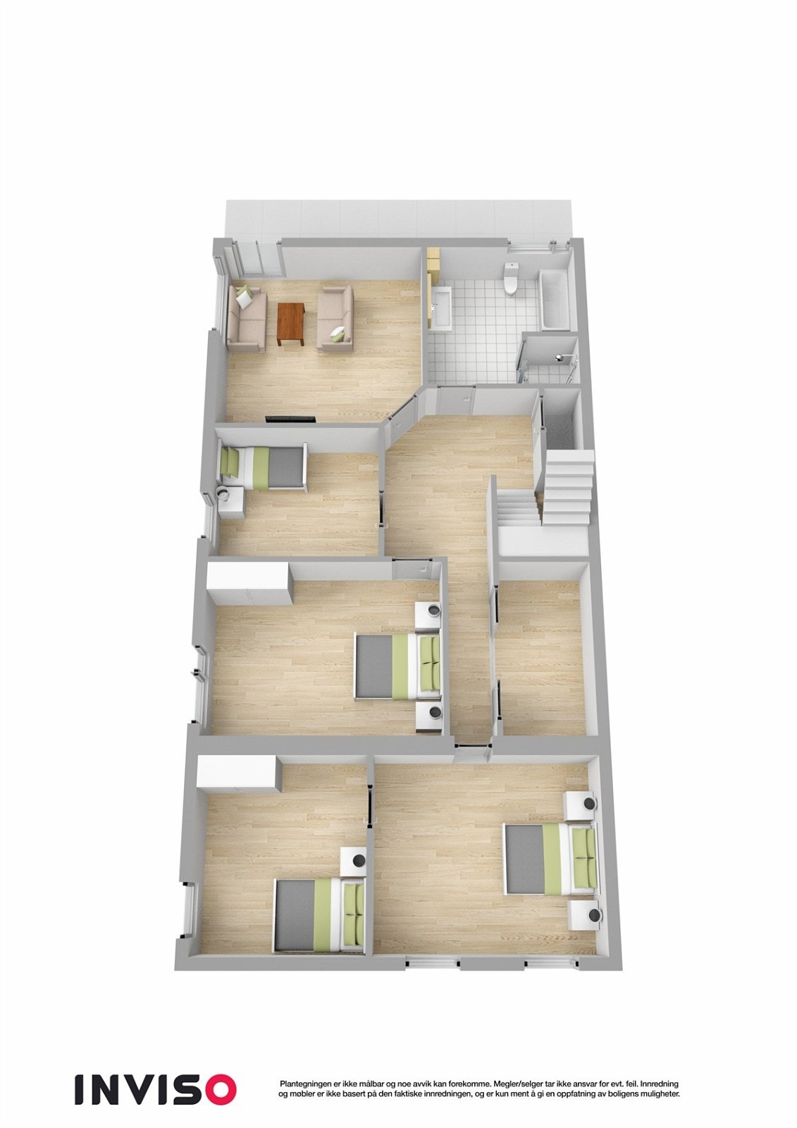 PROA Eiendomsmegling - 3D plantegning underetasje Galleribilde