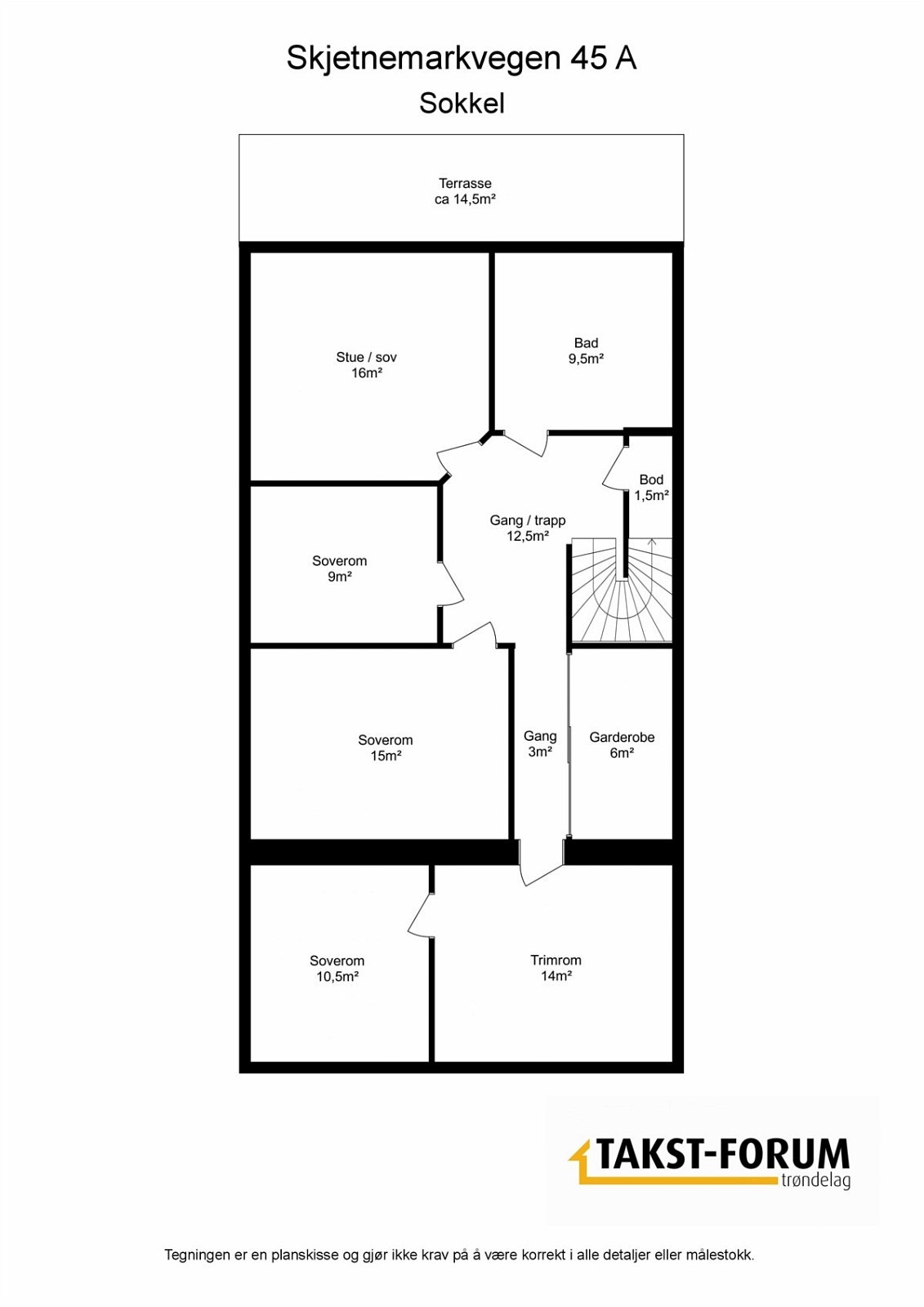 PROA Eiendomsmegling - 3D planskisse underetasje Galleribilde