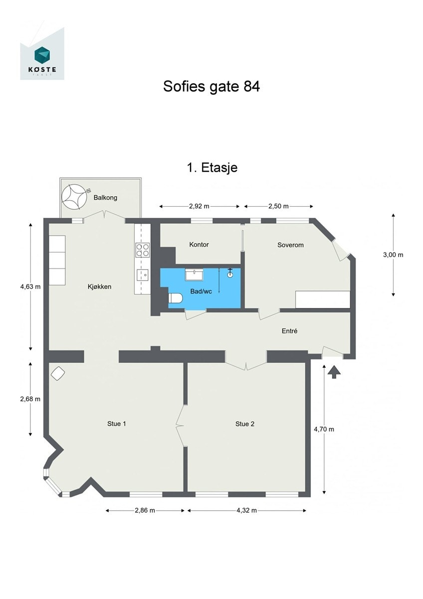 Plantegning Galleribilde