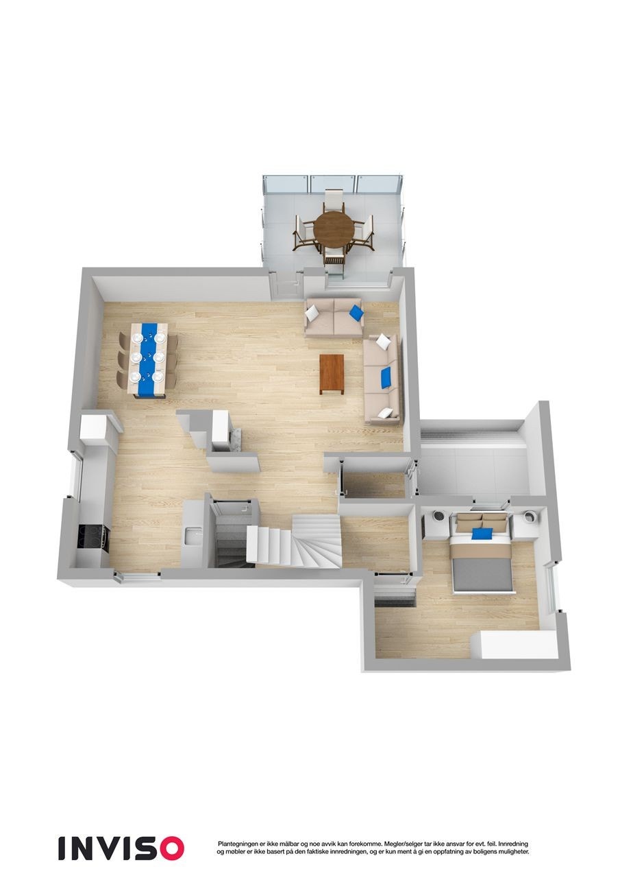 Plantegning 1. etasje Galleribilde