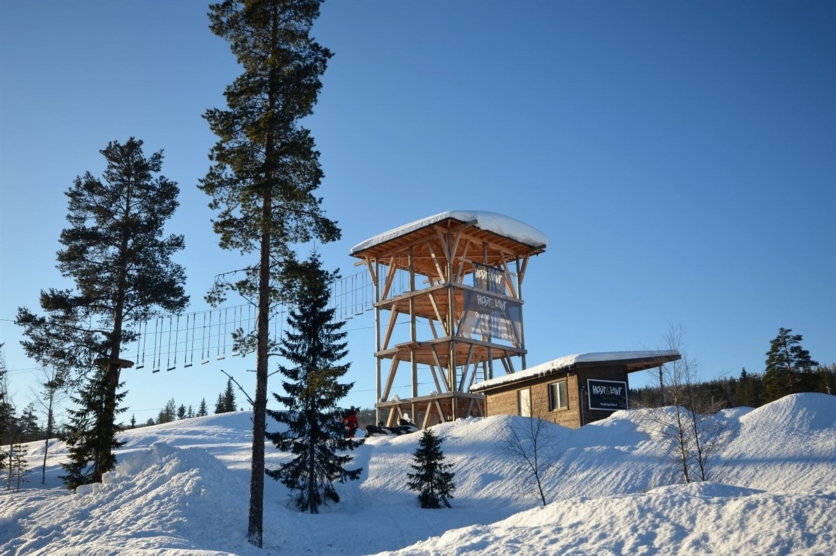 Klatrepark rett nedenfor eiendommen. Galleribilde