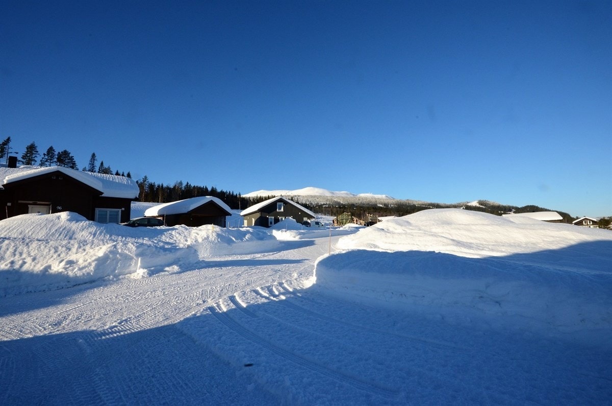 Flott utsyn til fjellet fra eiendommen. Galleribilde