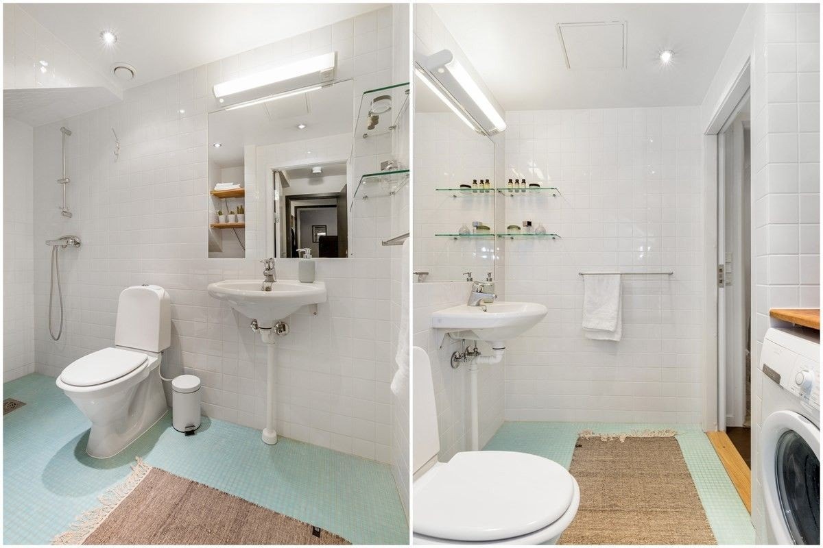 Delt baderom med en annen kvinne/jente Galleribilde