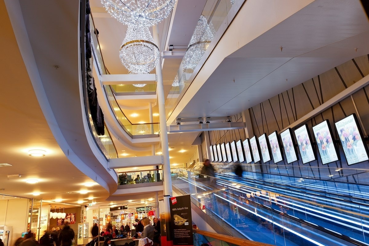 Storo senteret med over 130 butikker i kort gange. Galleribilde