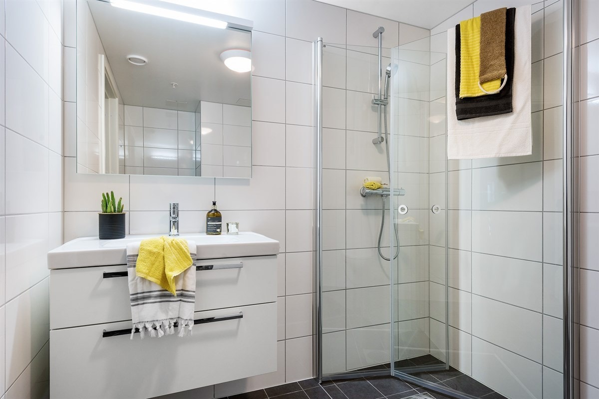 Pen innredning. Opplegg til vaskesøyle. Galleribilde