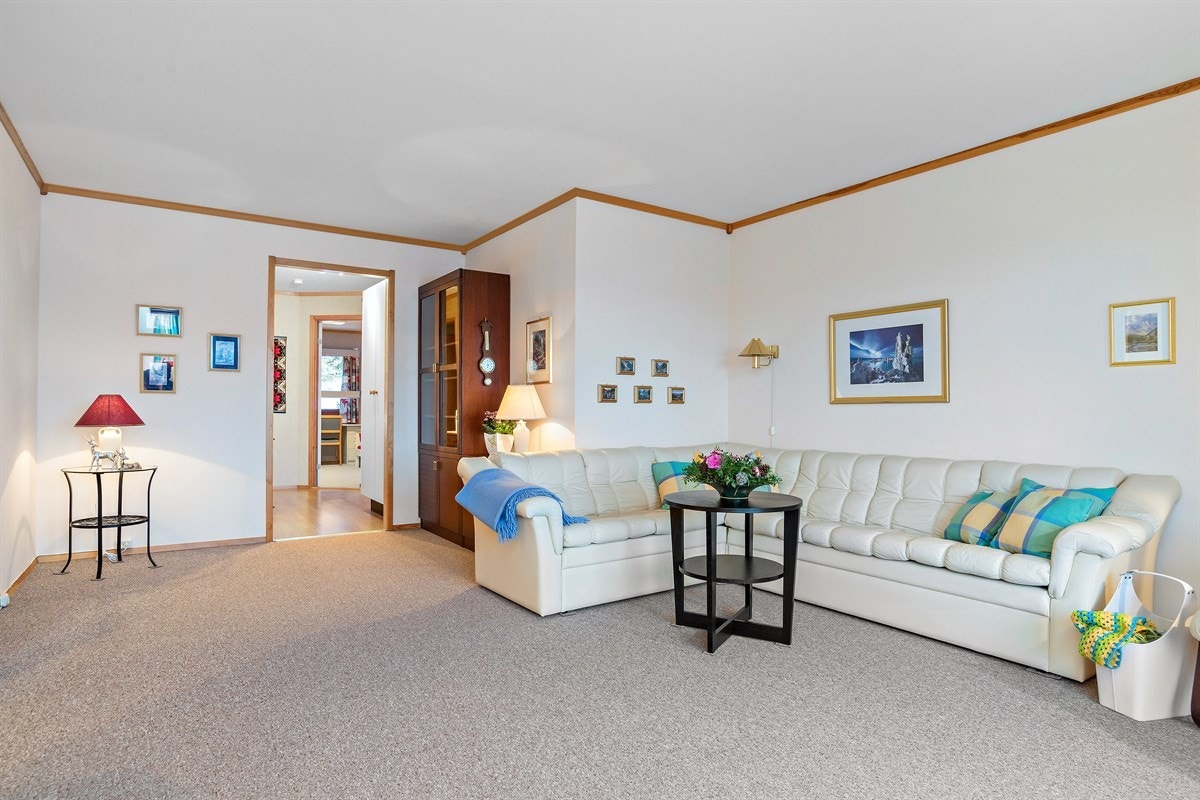 Her får du god plass til tv - og sofagruppe Galleribilde