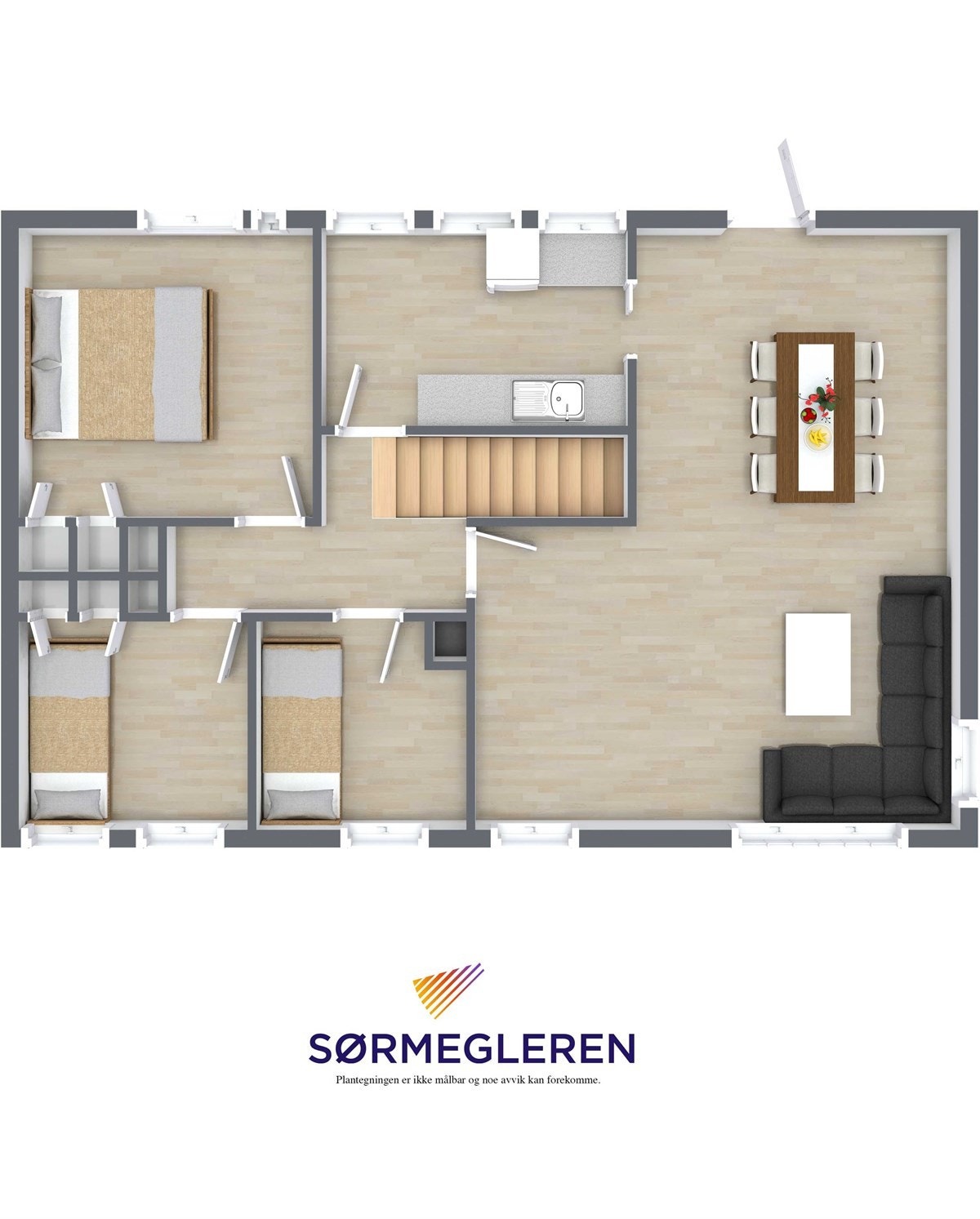 Plantegning 1. etg. Galleribilde