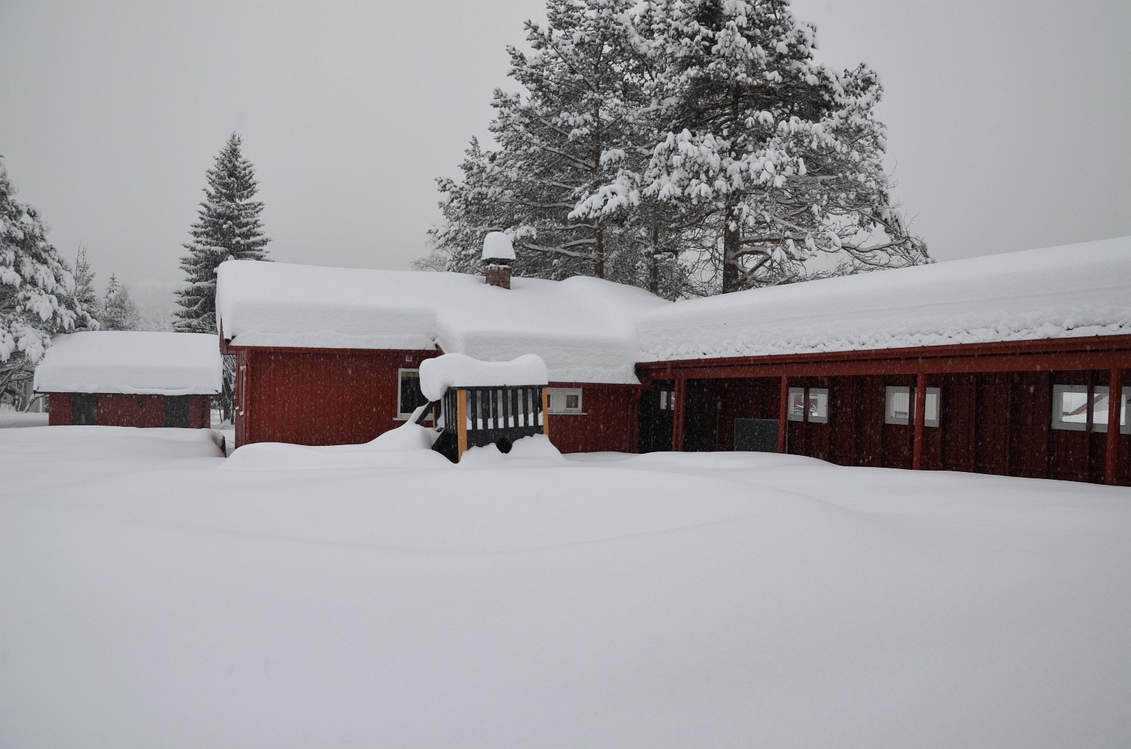 Hytte som ligger i tilknytning ti barnehagebygget Galleribilde
