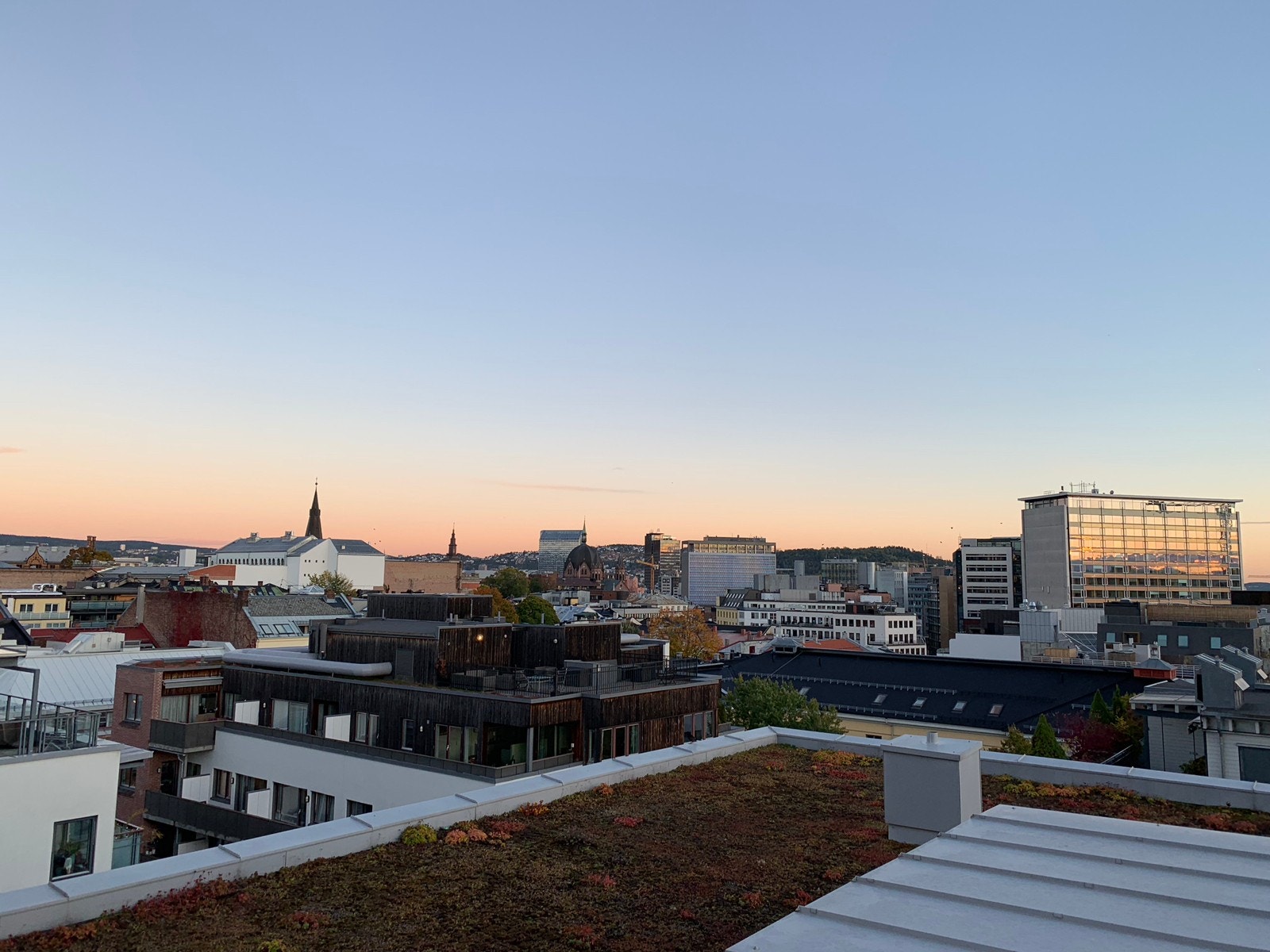 Utsikt fra takterrasse Galleribilde
