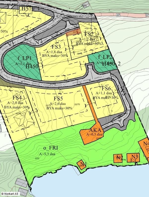 Reguleringskart (FS3) Galleribilde