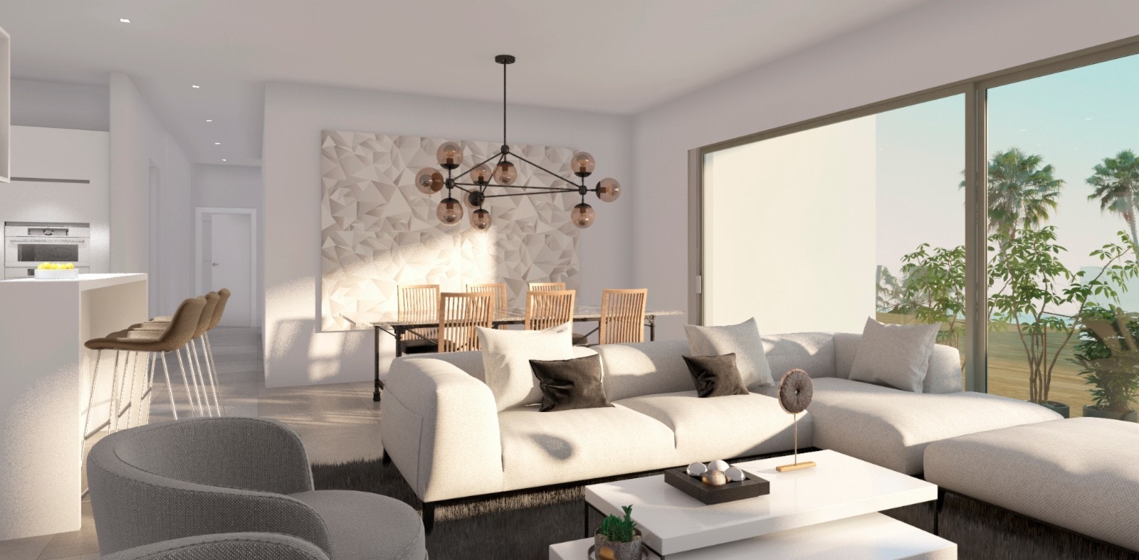 De romslige leilighetene har store vindusflater som gir mye lys inni leiligheten. Galleribilde