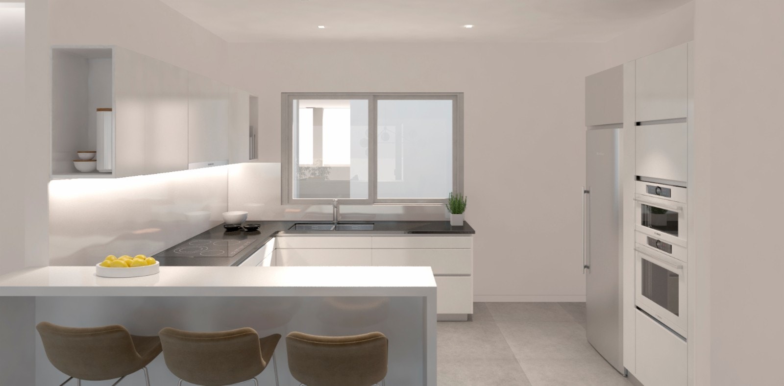 Kunder kan velge og mikse fargesammensetning på kjøkken. Kan laste ned en interaktiv spesial-app for dette. Galleribilde