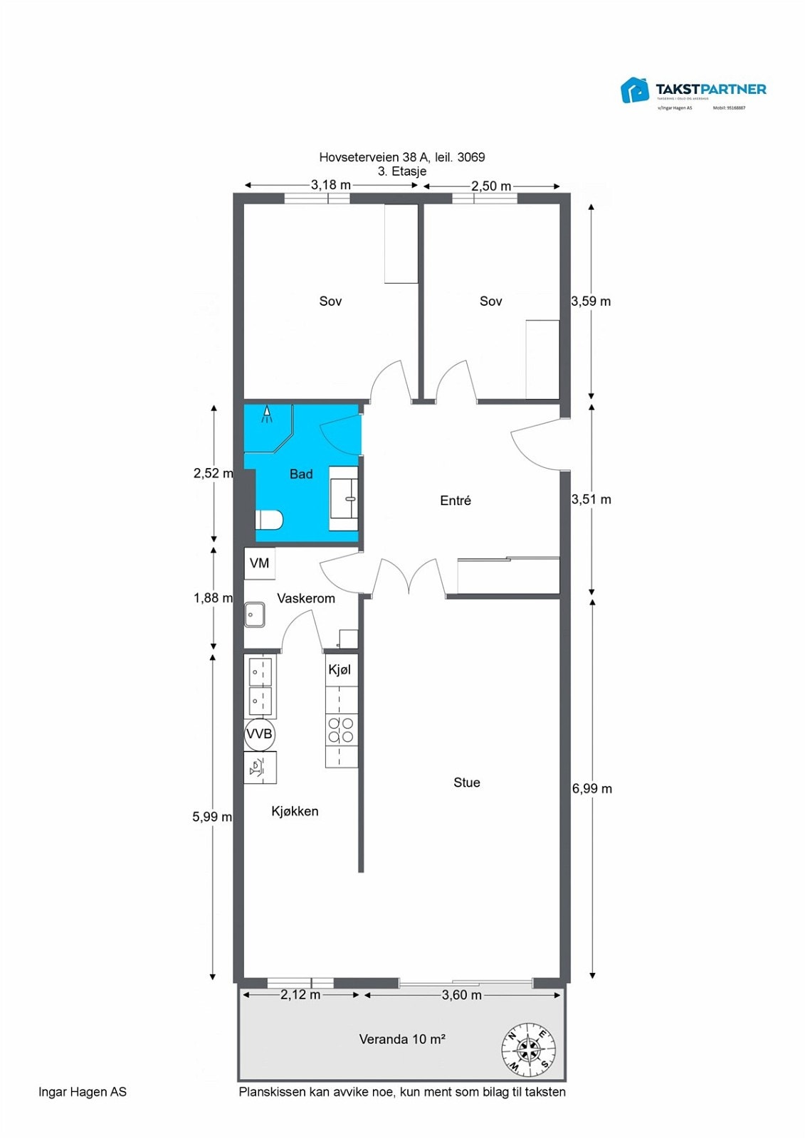Plantegning 2D Galleribilde