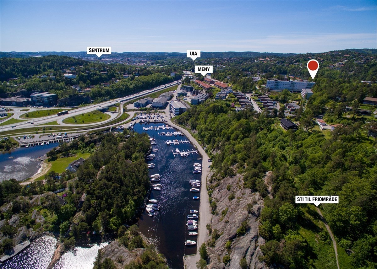 Flyfoto - beliggenhet Galleribilde