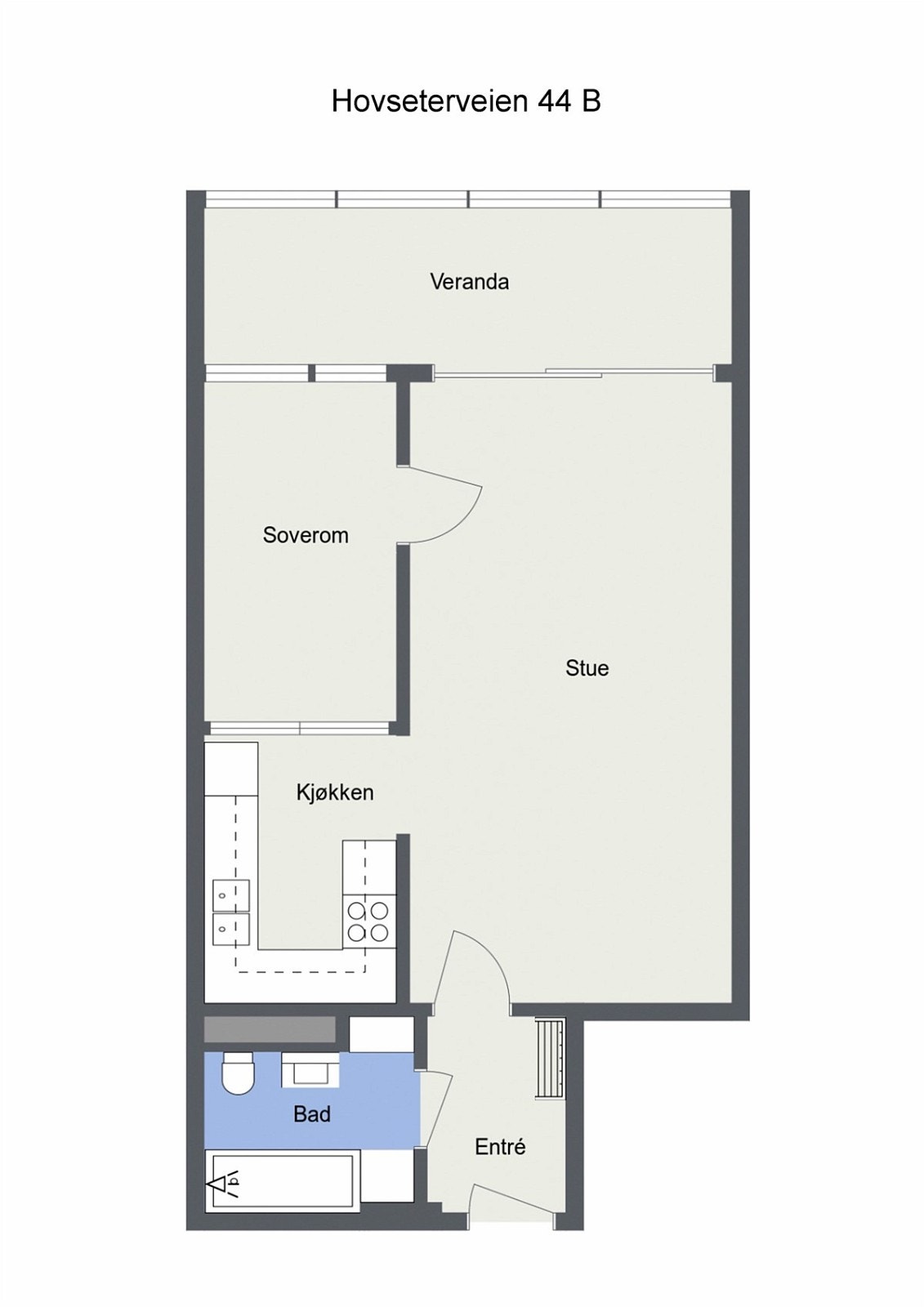 Planløsning - Hovseterveien 44B Galleribilde