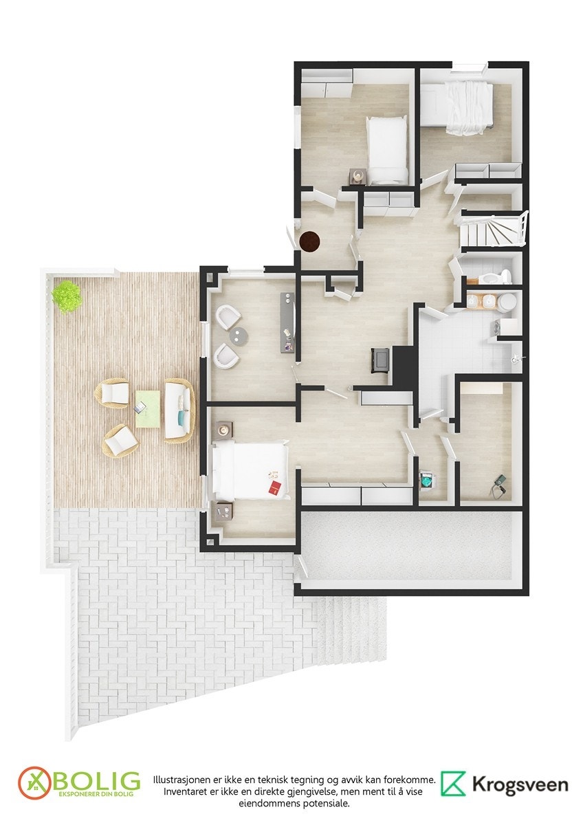 Planløsning underetasje Galleribilde