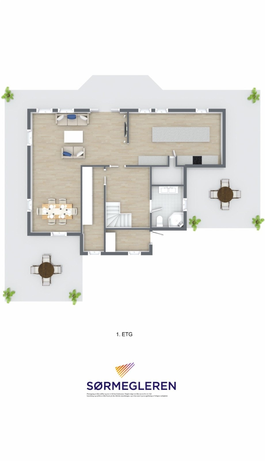 Planløsning 1.etg Galleribilde