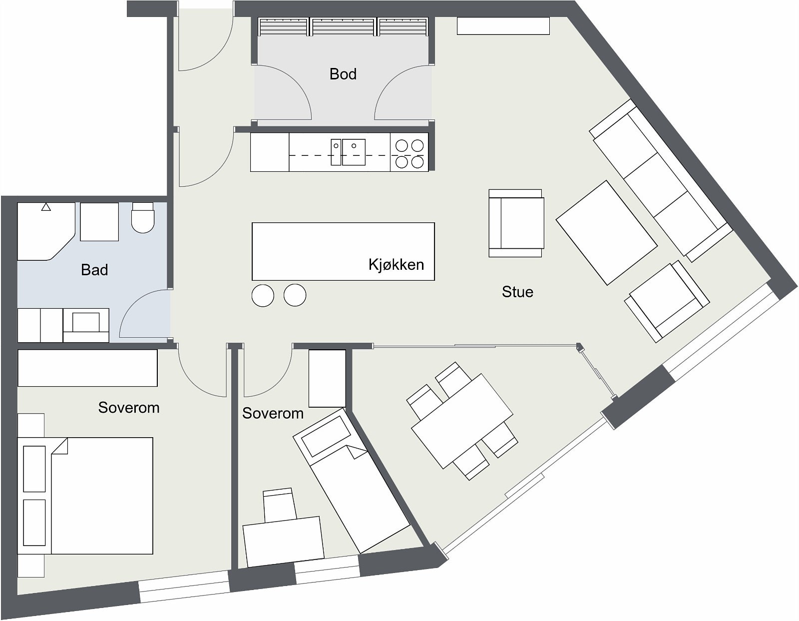 Plantegning Galleribilde