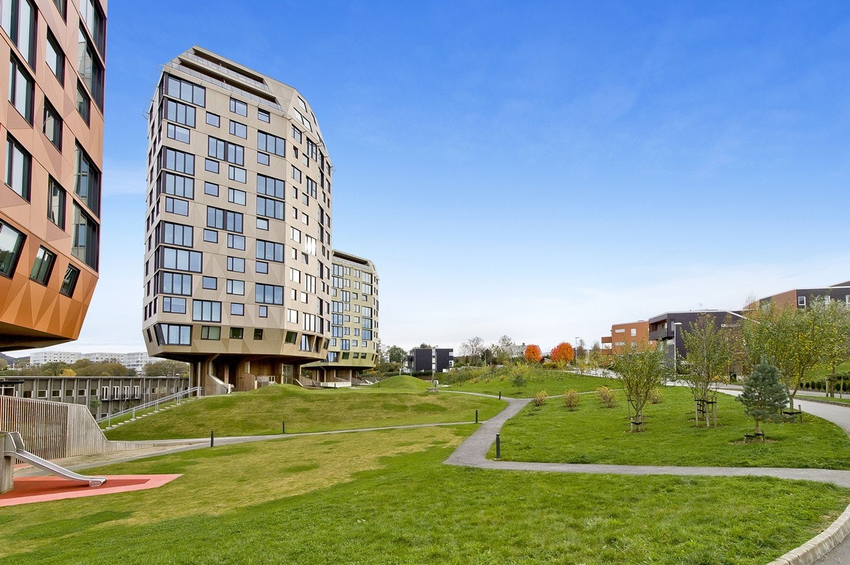 Flott opparbeidet uteområdet for beboerne Galleribilde