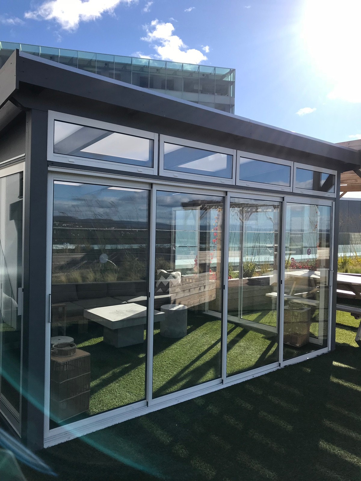 Vinterhage 2 i takterrassen Galleribilde