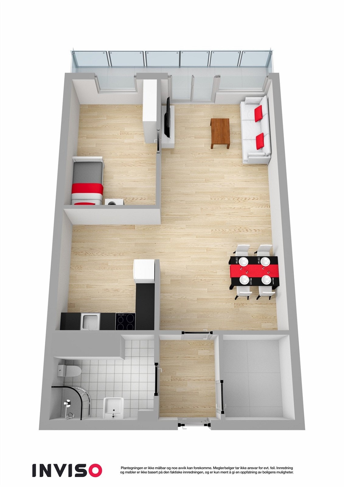 3D Plantegning Galleribilde