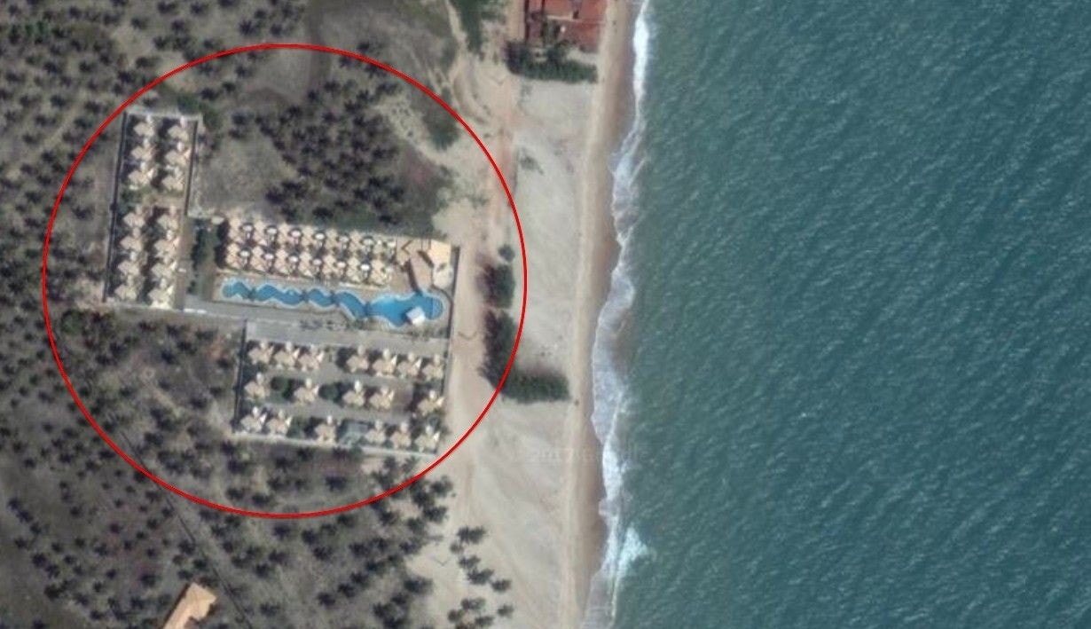 Anlegget rett ved stranden Galleribilde