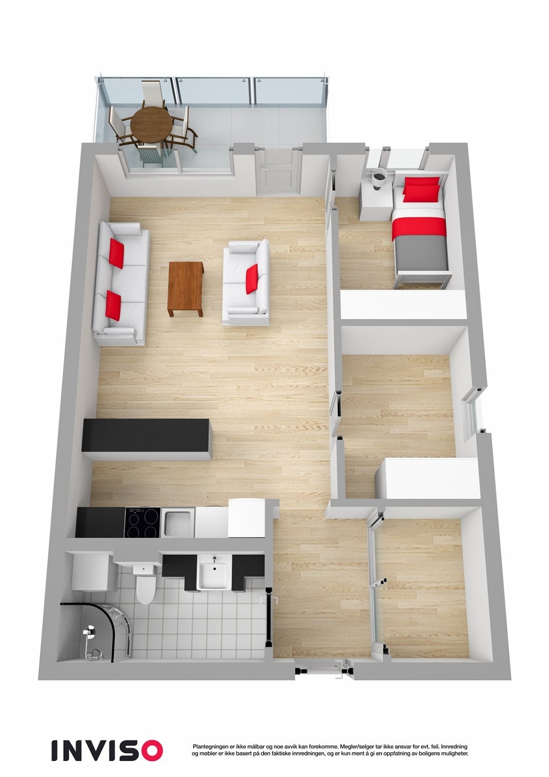 3D Plantegning Galleribilde