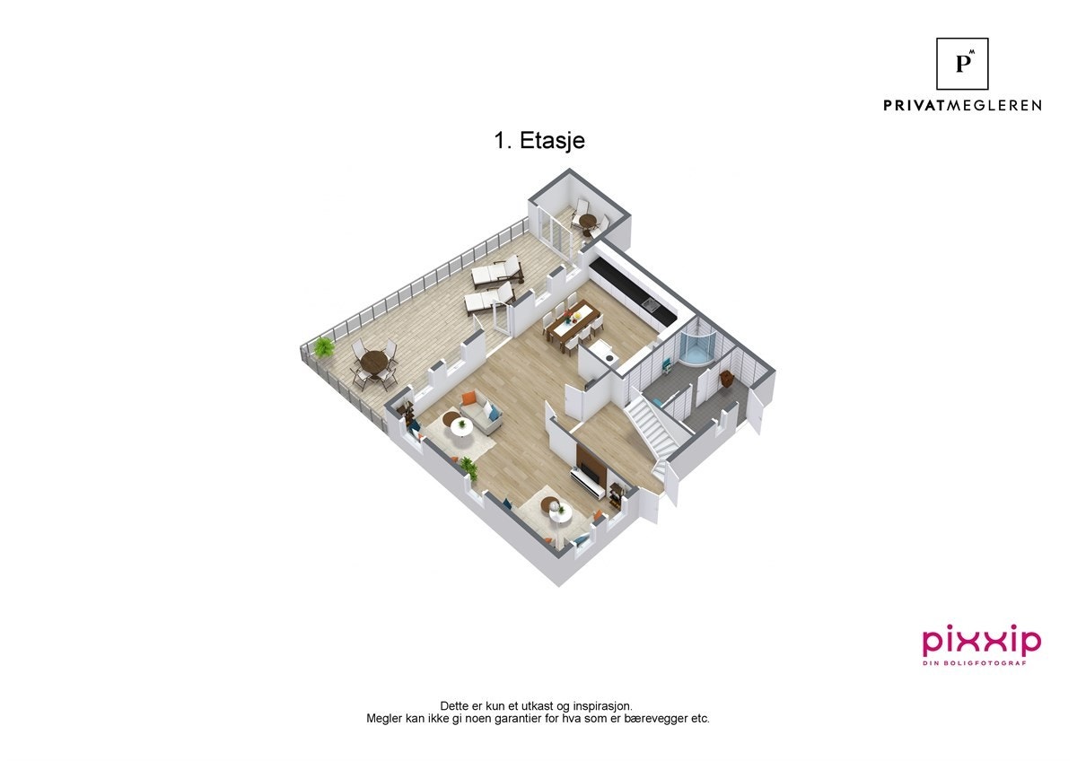 3D skisse Galleribilde