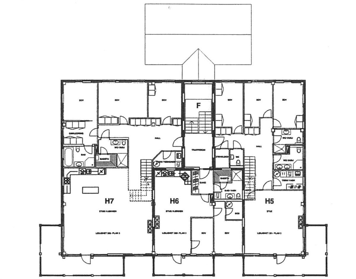 Plantegning 3. etg Galleribilde