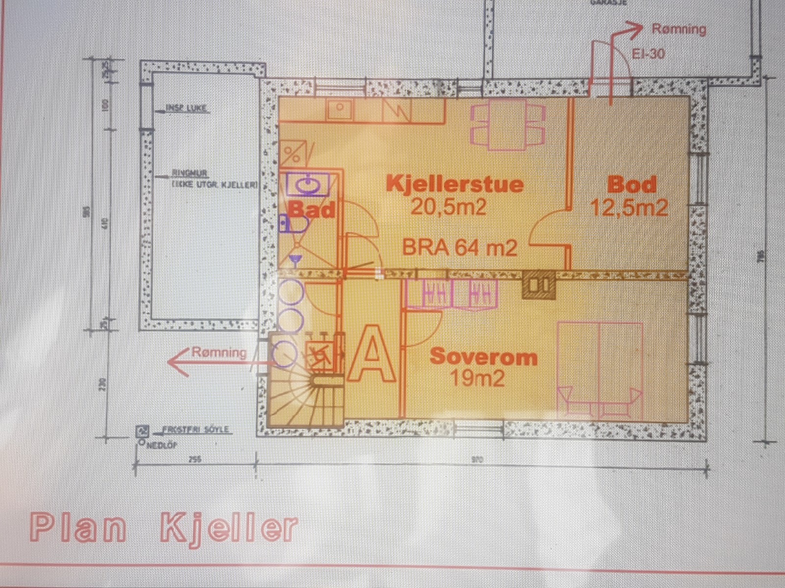 Plantegning Galleribilde