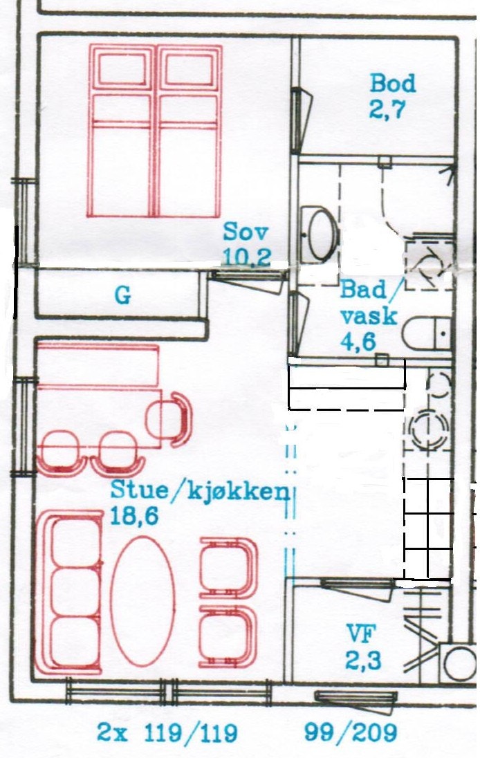 Planskisse U0102 Galleribilde