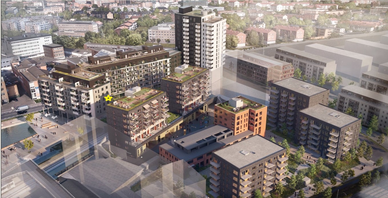 Ensjø Torg er et trendy og populært område i en sterk utvikling med mange muligheter Galleribilde