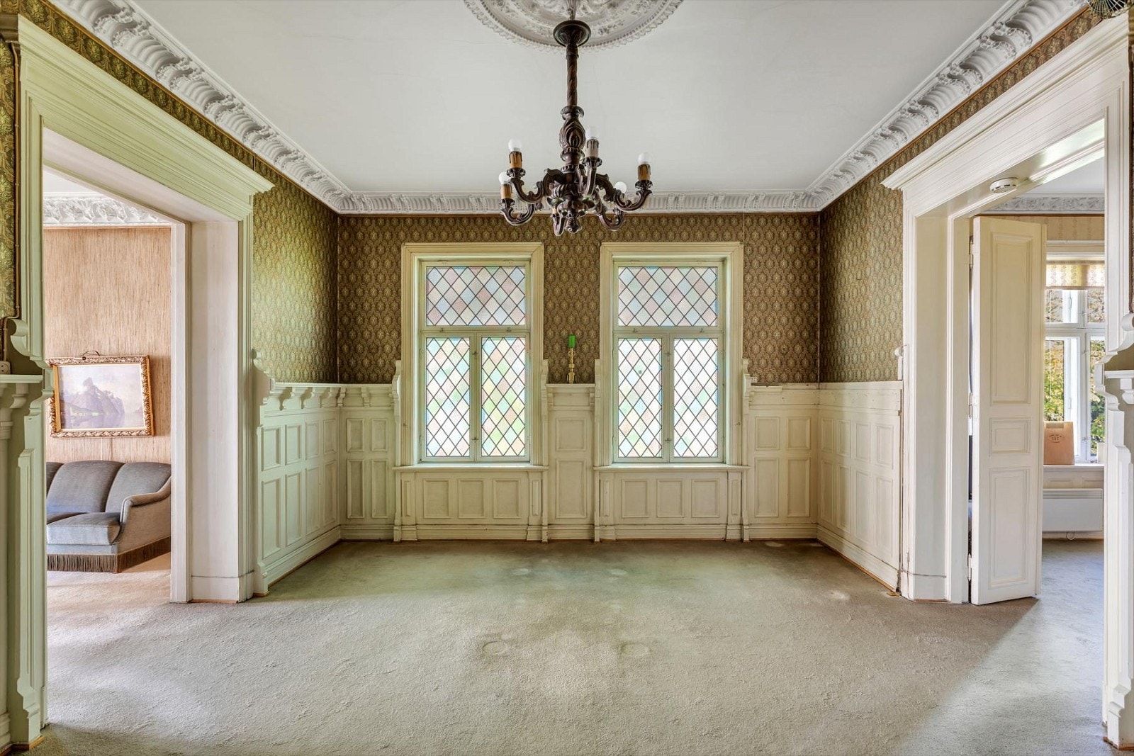 Her er det god plass til spisestuemøblement Galleribilde