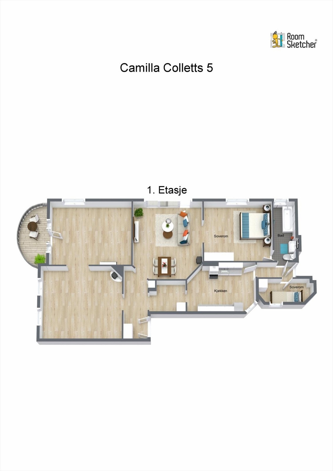 3D-Plantegning Galleribilde