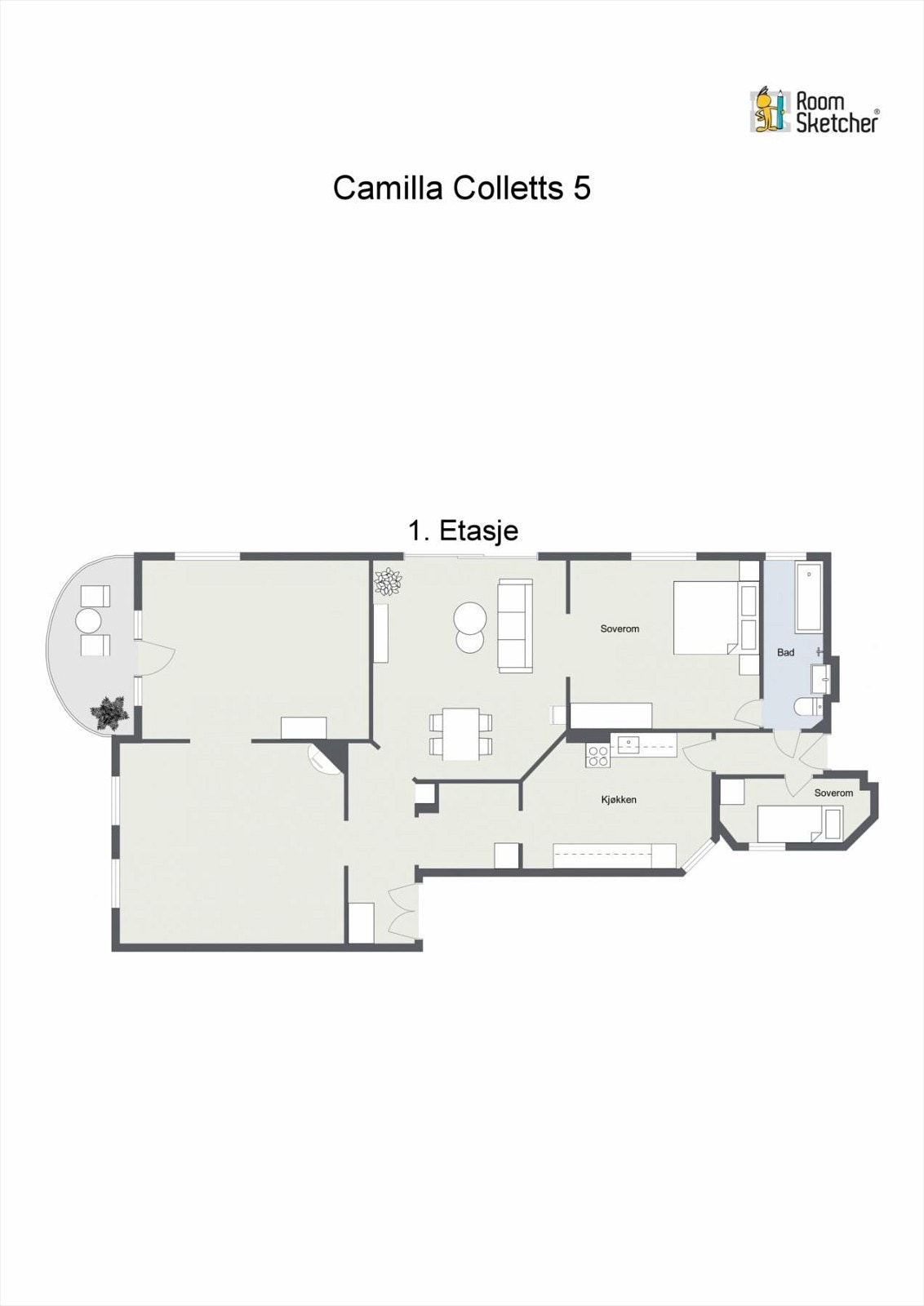 2D-Plantegning Galleribilde