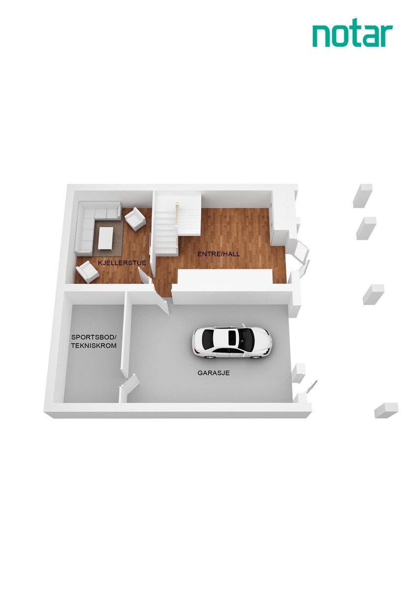 Plantegning 1.etasje Galleribilde