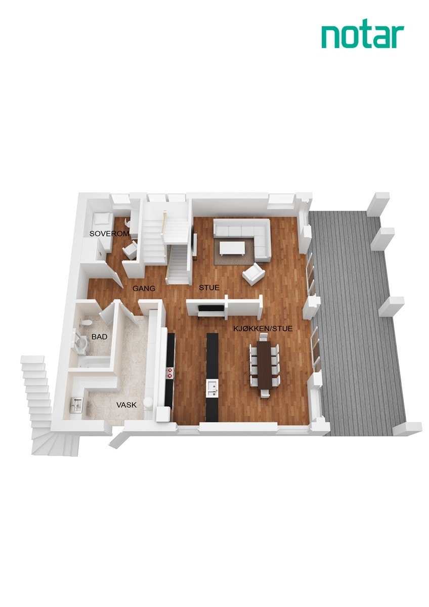 Plantegning 2.etasje Galleribilde