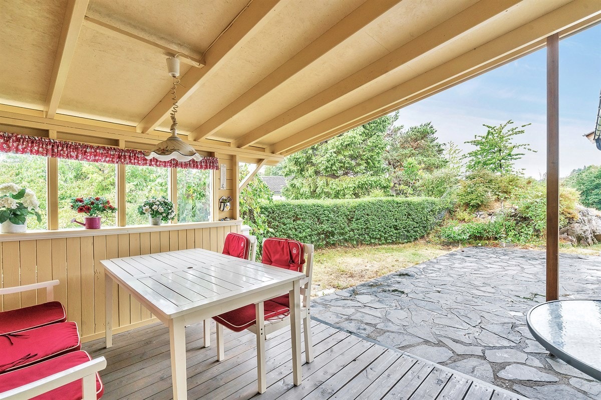 Mulighet til å sitte ute selv om det regner Galleribilde