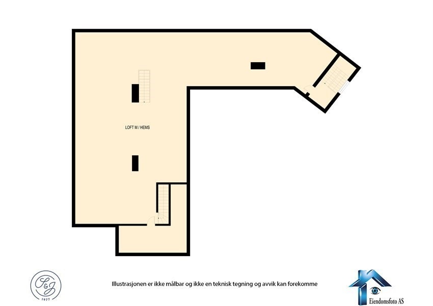 Plantegning - Loft Galleribilde