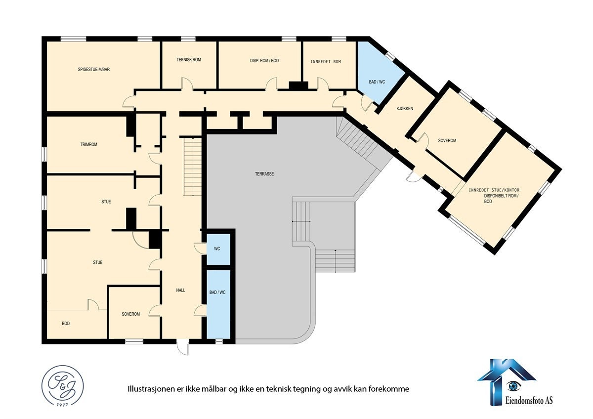 Plantegning - U. etasje Galleribilde